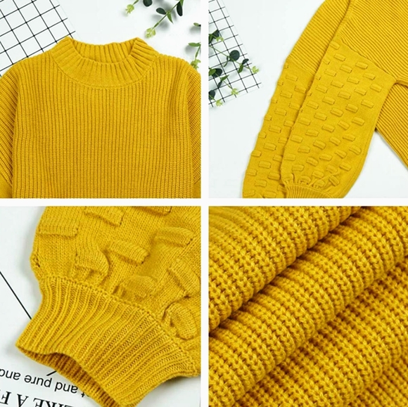 New Chunky oversized Pom Sweater - Picture 4 of 7